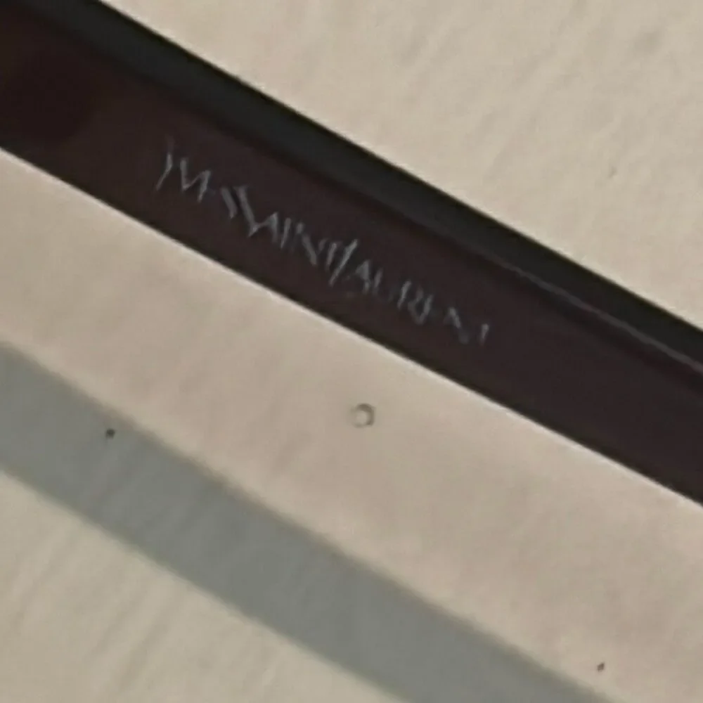 Yves Saint Laurent Paris Oversized Sunglasses Round 6136 Brownish Red Metallic