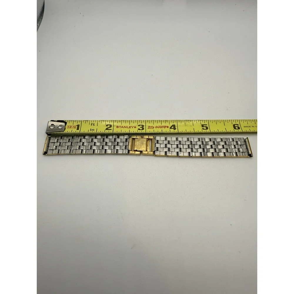 Stainless Steel Watch Band Replacement Gold Tone Link 18mm 6