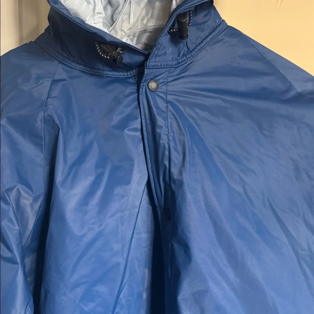 STEARNS Dry Wear Men's Hood Water Resistance Blue Raincoat Jacket Vintage XL/XXL