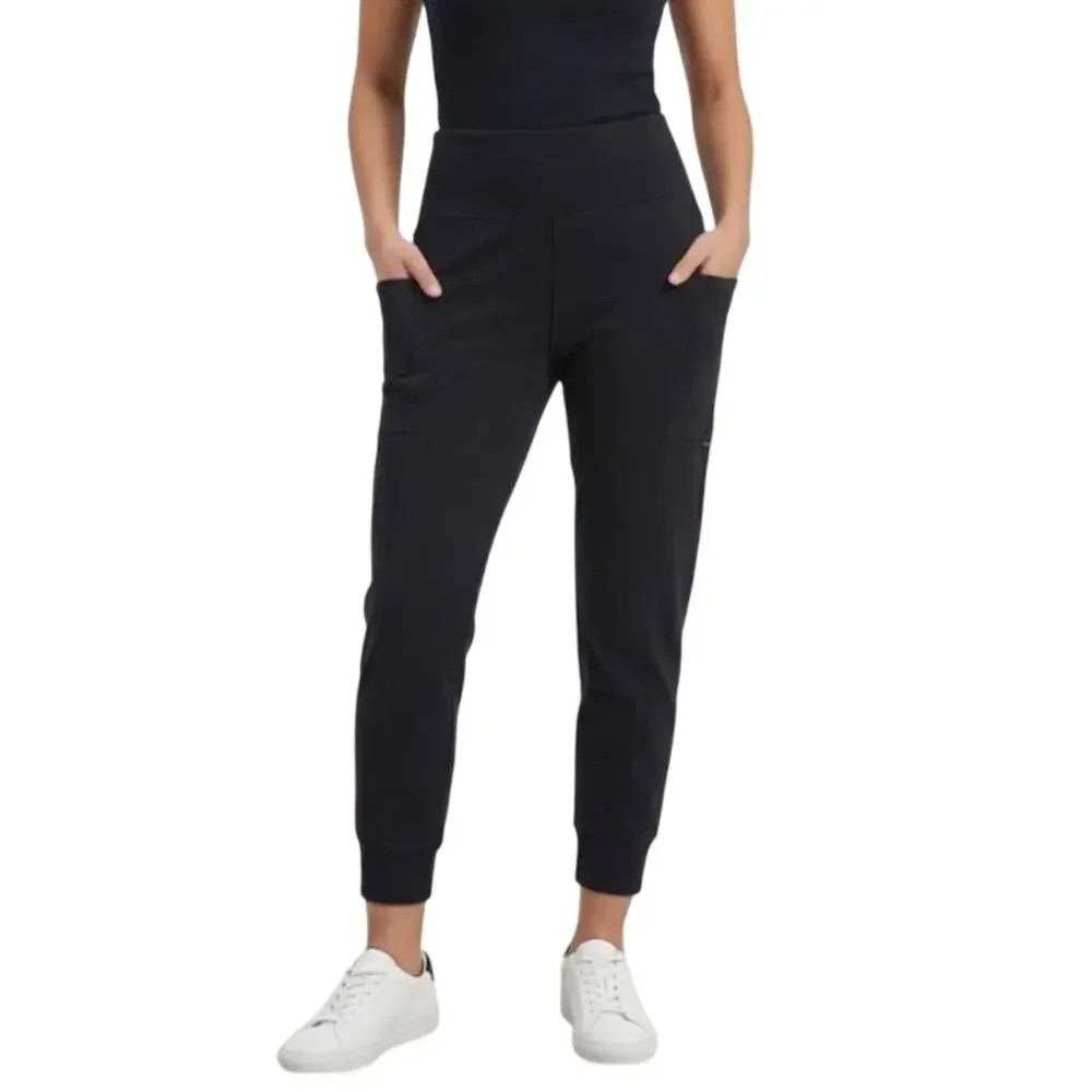 NIKE High Rise Pull-On Jogger Pants Elastic Waist Slim Fit Black Womens Size M
