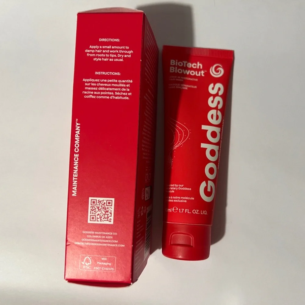 Goddess Biotech Blowout Leave-In Restorative Hair Mask - 1.7 fl oz