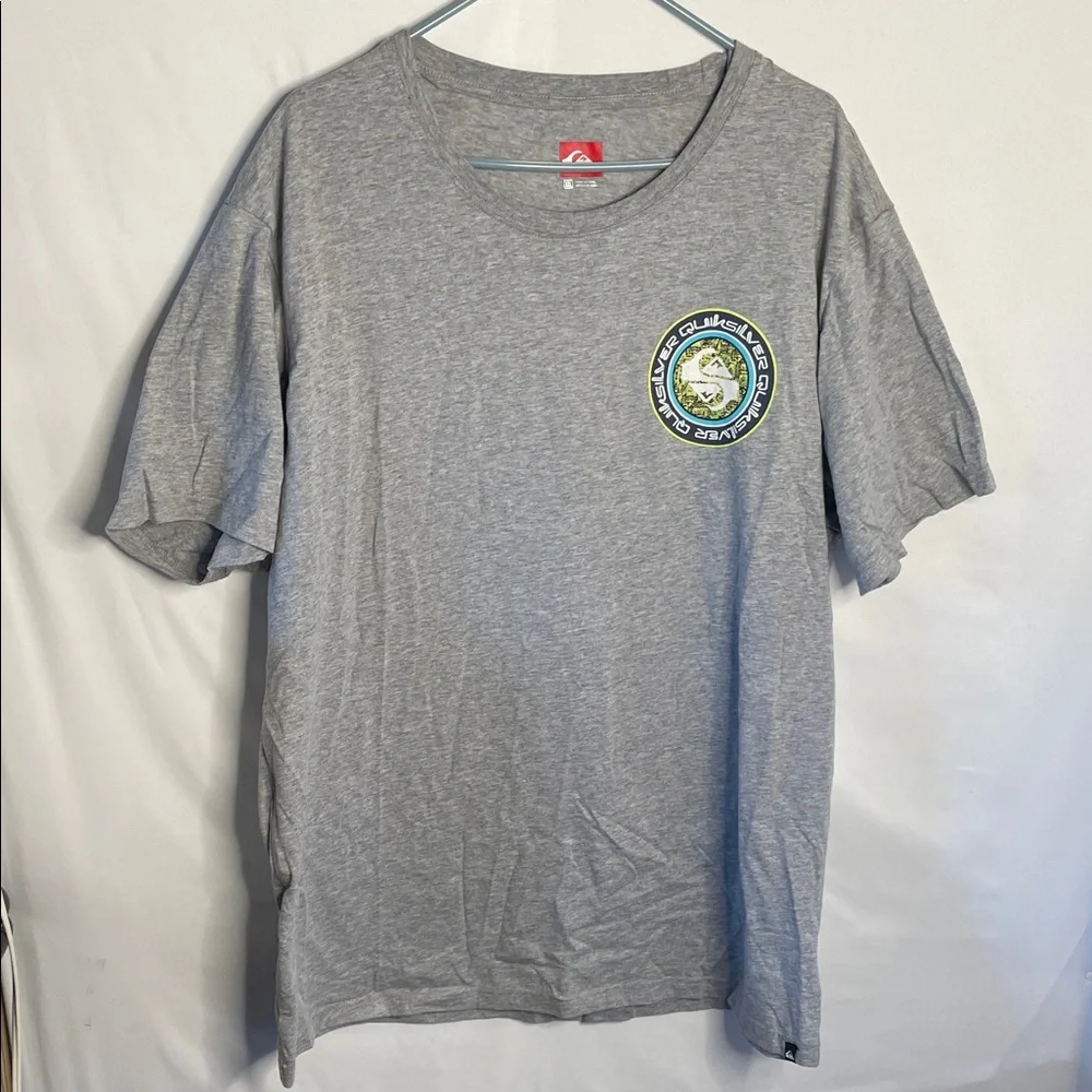 Quiksilver Gray Short Sleeve Tee with Logo‎