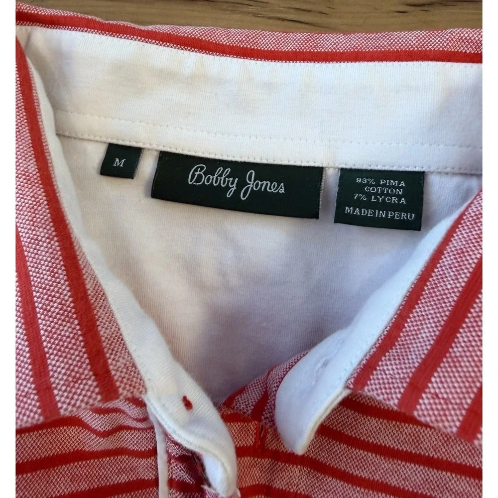 Golf Polo Shirt Lot Bobby‎ Jones M Dunning L Pink Striped Pima Cotton Bundle