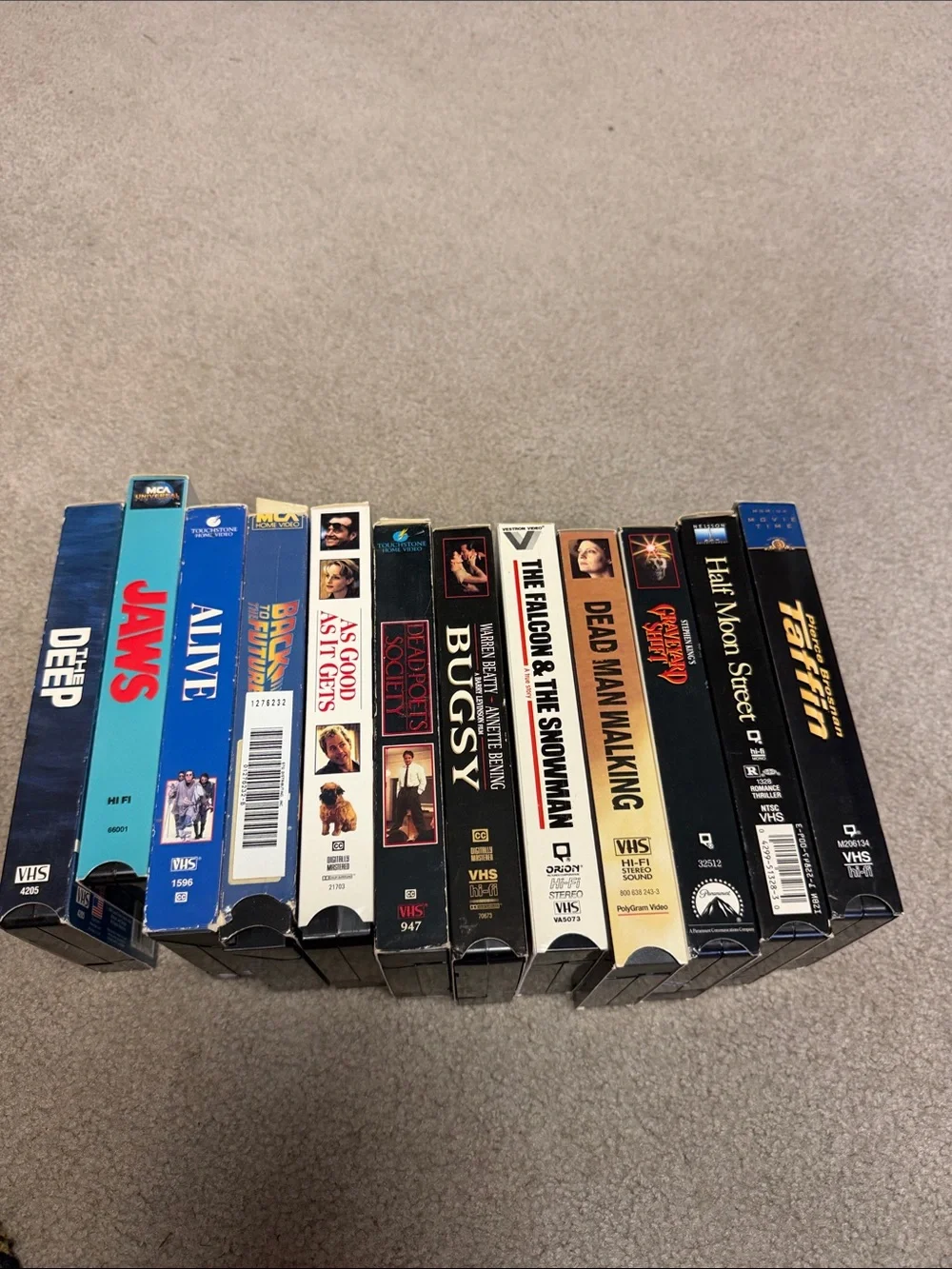 12 vintage VHS