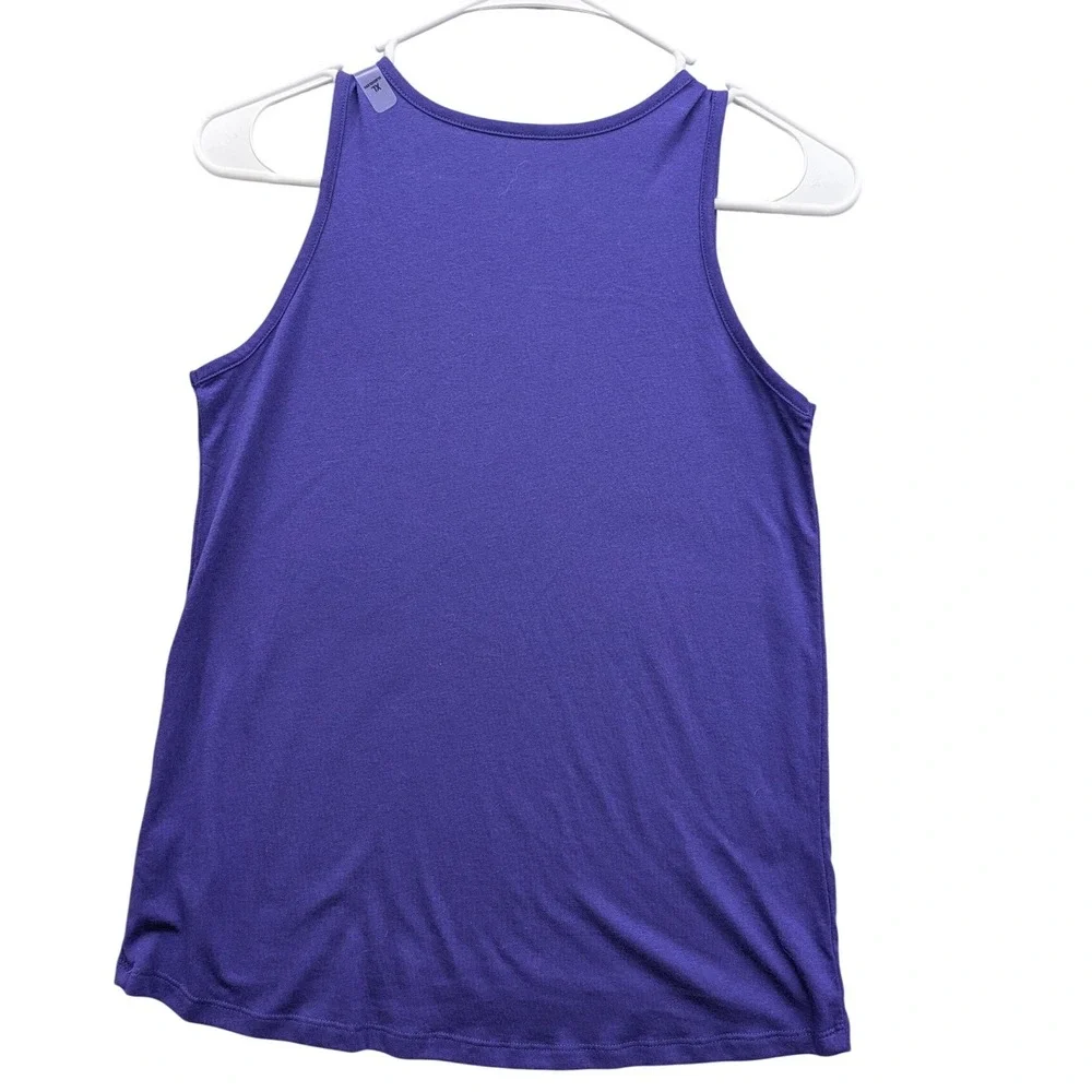 The Childrens Place tank girls XL purple cotton blend graphic heart top