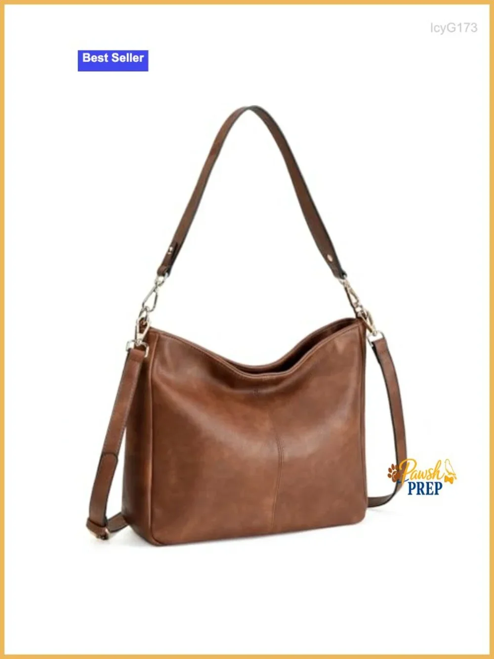 Soft Vegan Leather Hobo Bag Large Shoulder Crossbody Purse with Multiple