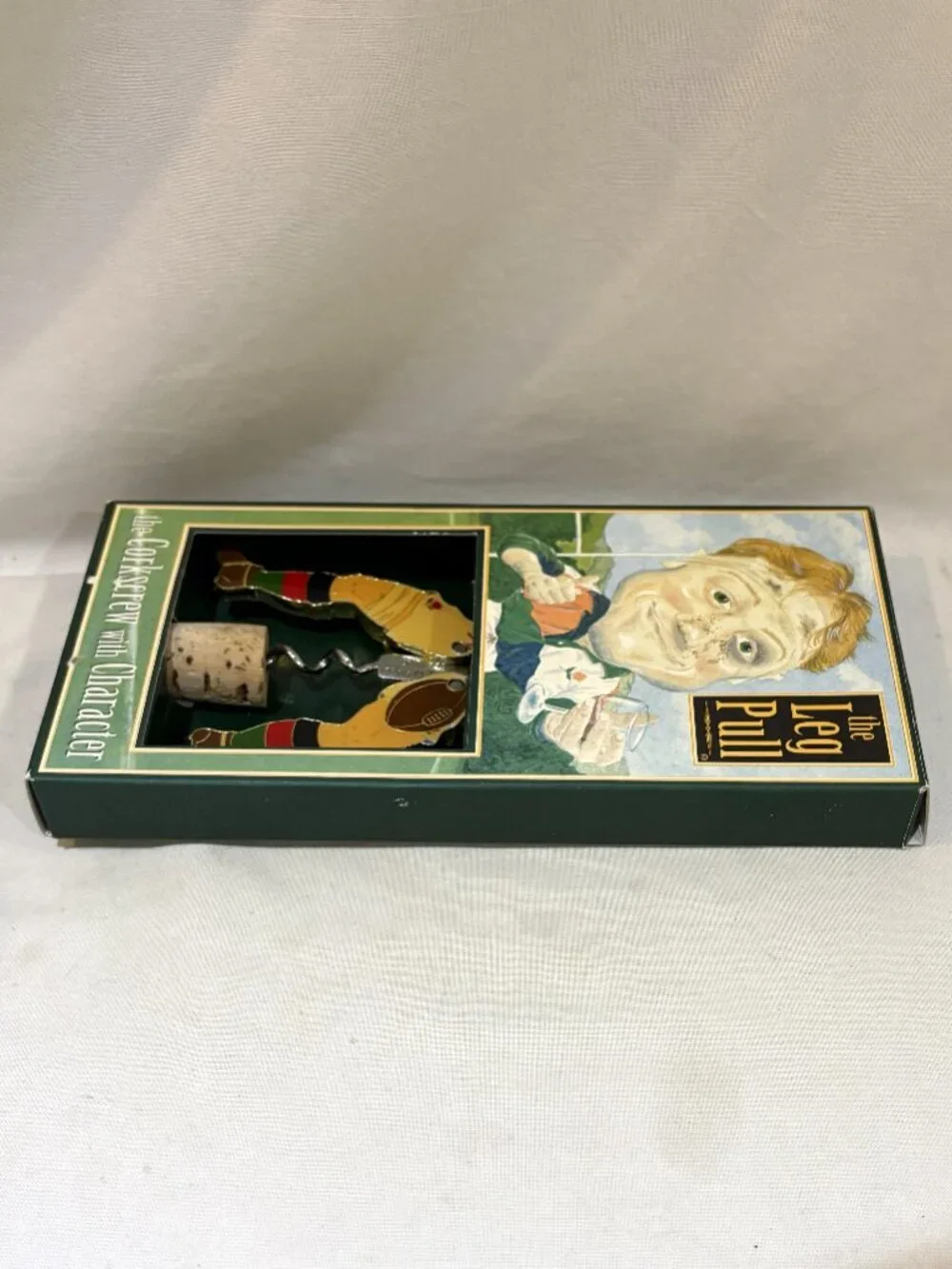 The Leg Pull Rugby Player Wine Opener The Corkscrew with Character VTG 1997
