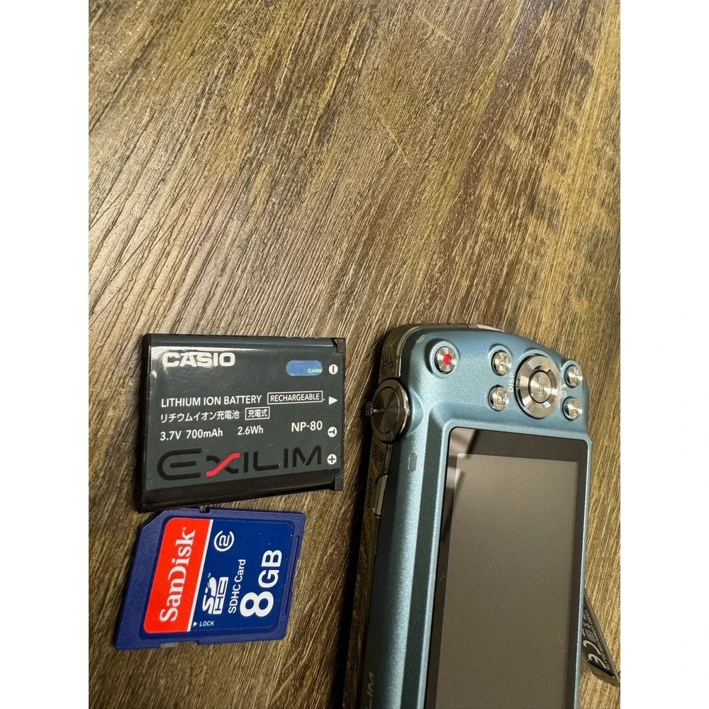 Casio Exilim EX-S6 Digital Camera Blue  Capture Mode 3x Optical Zoom Untested