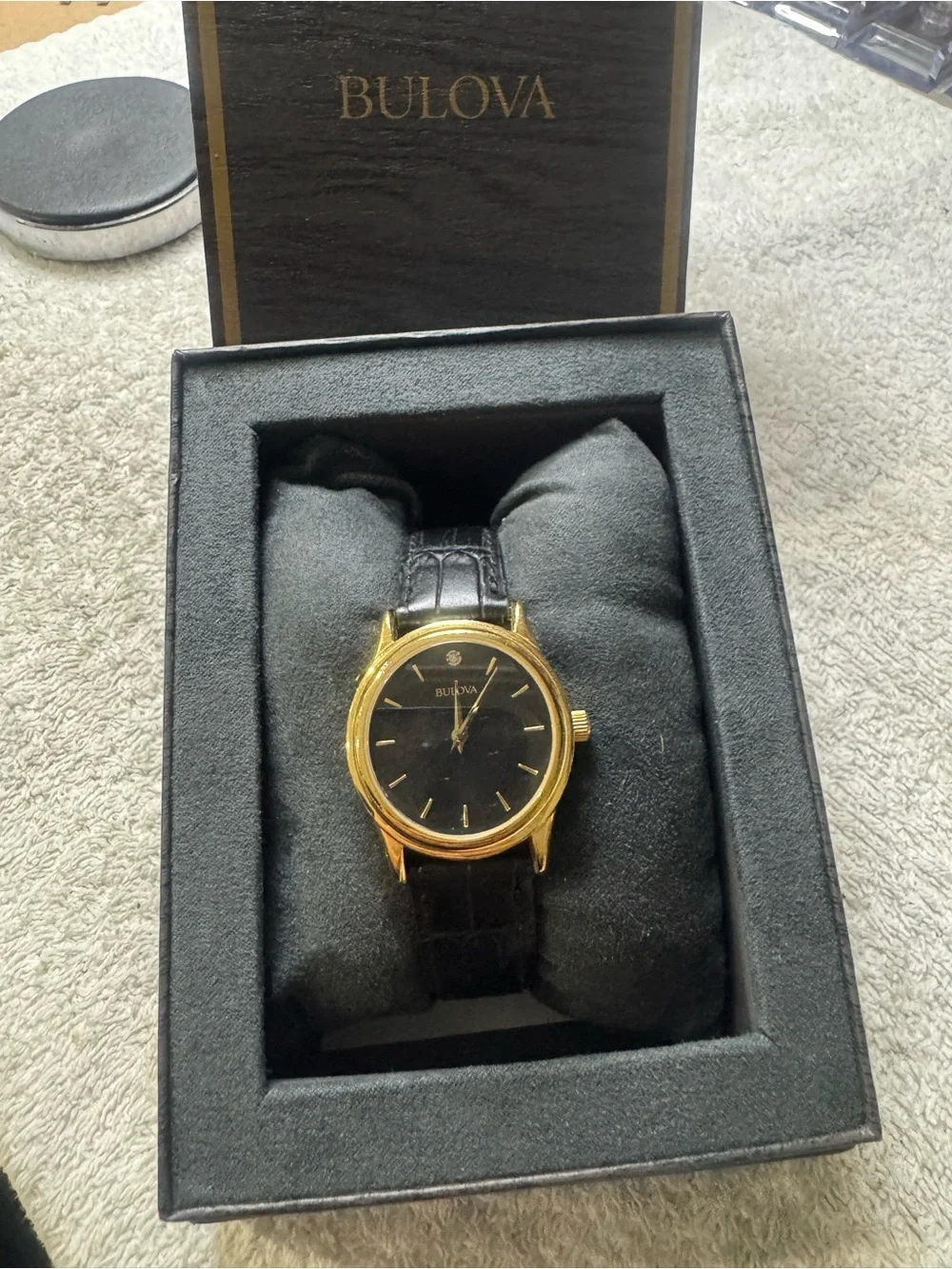 #181 Bulova diamond quartz