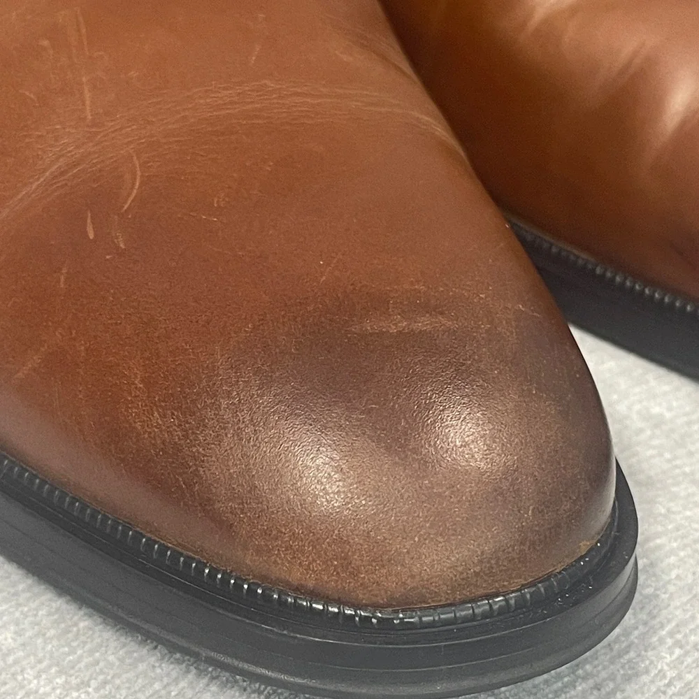 Kenneth‎ Cole Tully Derby Mens 10M Brown Leather Dress Shoes Techni-Cole