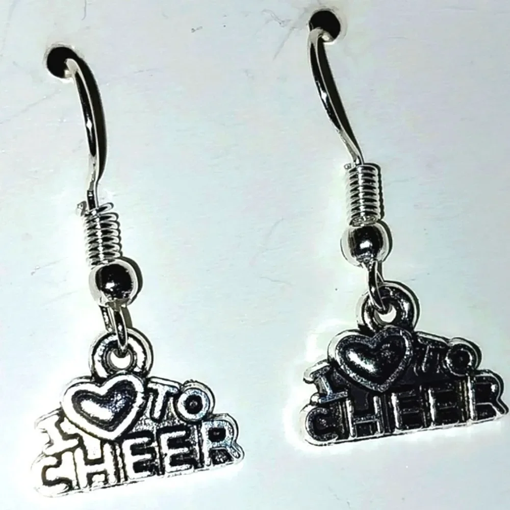 Hand crafted Antique Cheerleader Earrings