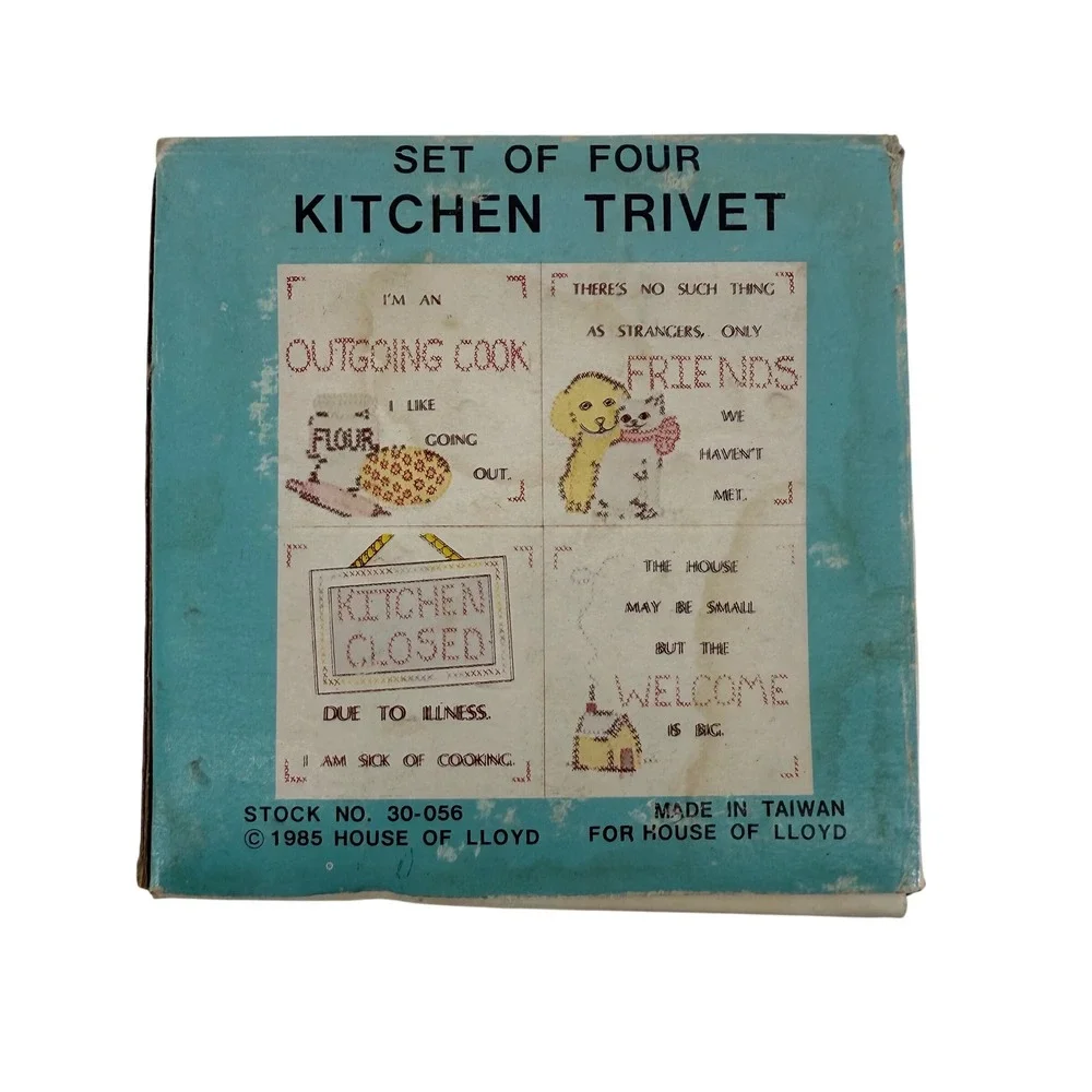 House of Lloyd trivets whimsical color
