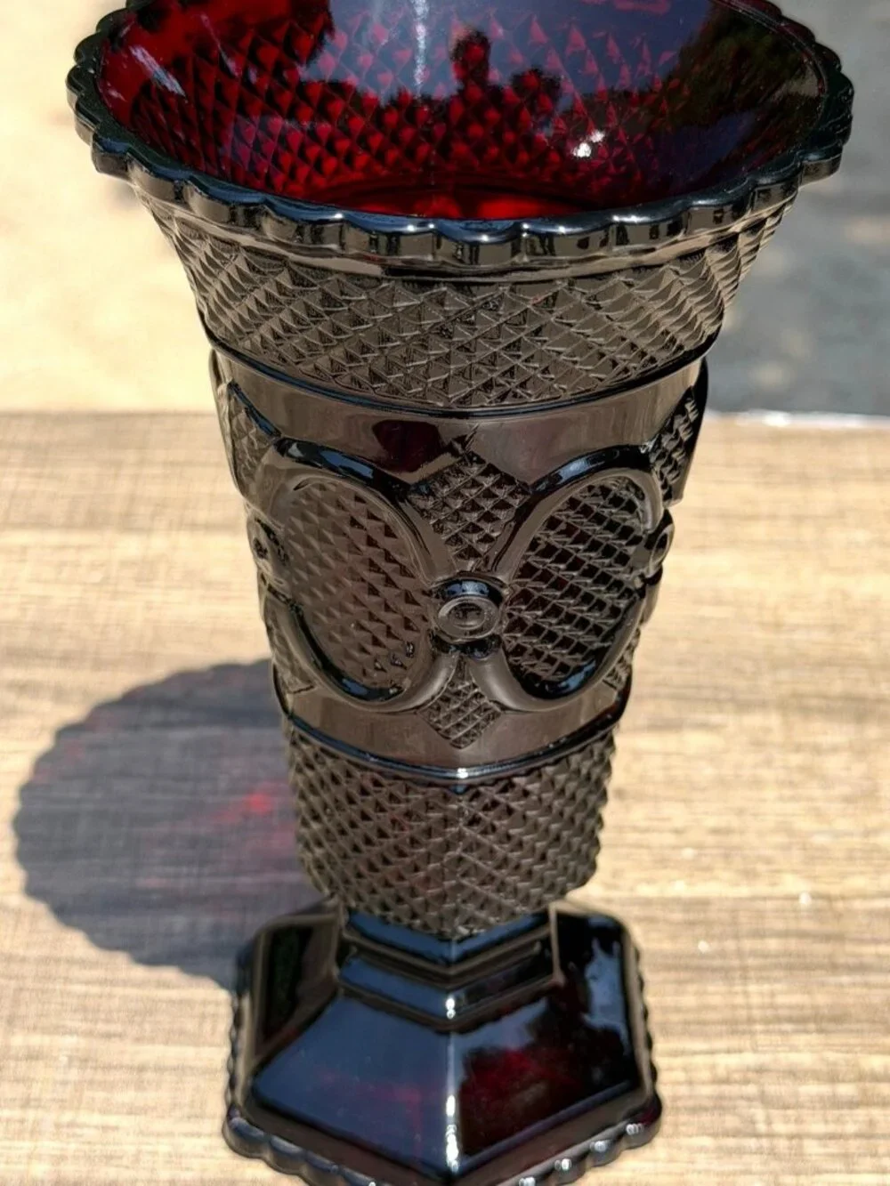 Vintage Avon 1876 Cape Cod Ruby Red Glass 8