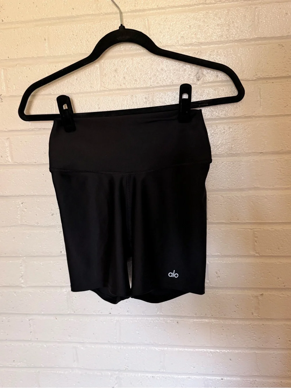 ALO Yoga Black High-Rise Bike Shorts