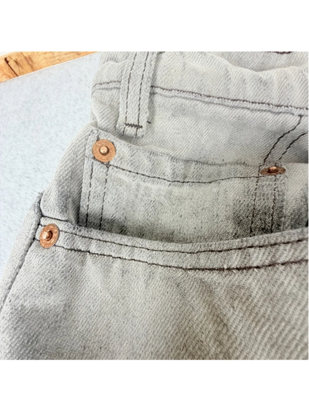 LEVI’S 560 VINTAGE 90s Jeans W40 L32 Faded Black LOOSE FIT TAPERED Distressed