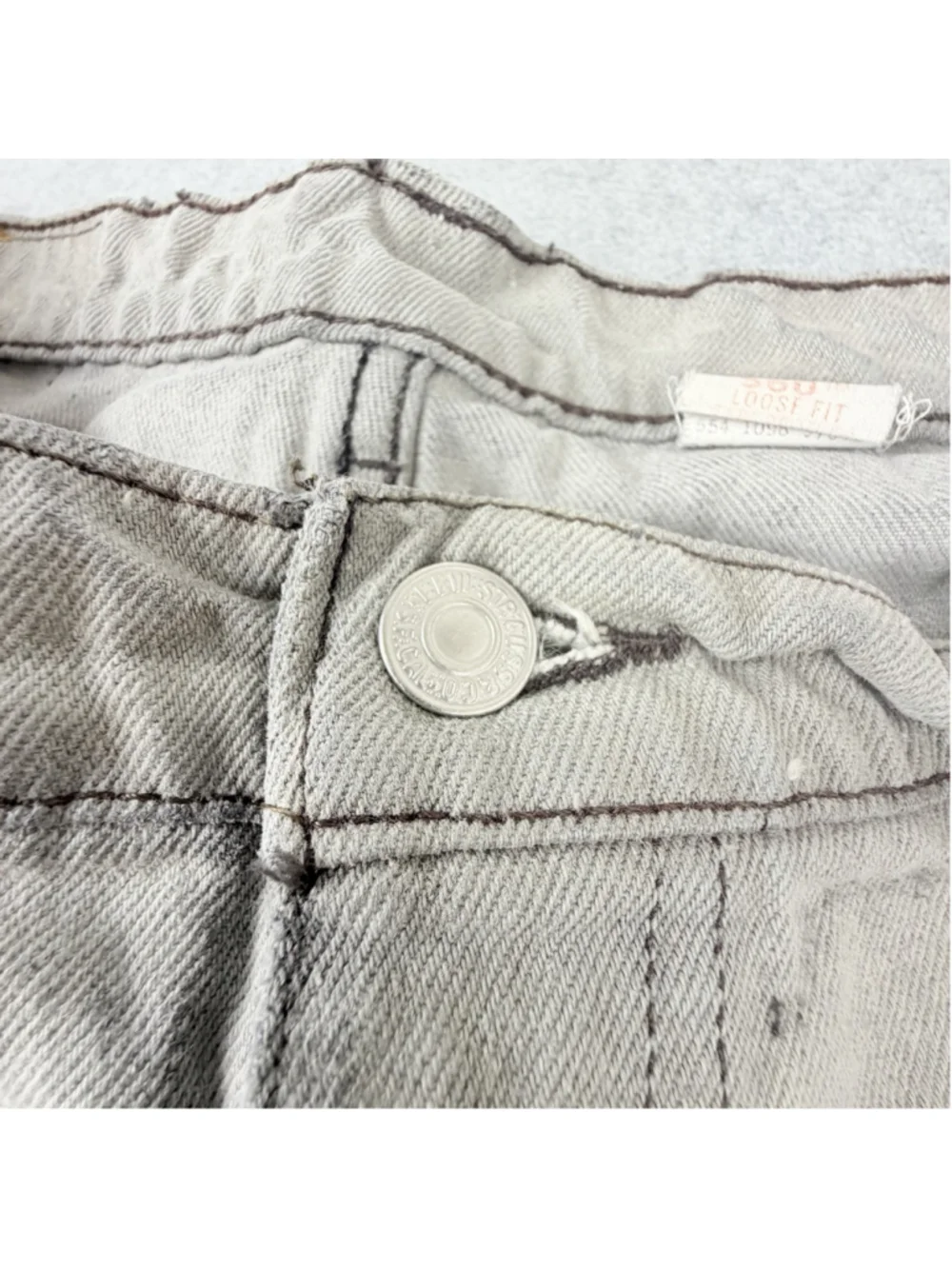 LEVI’S 560 VINTAGE 90s Jeans W40 L32 Faded Black LOOSE FIT TAPERED Distressed