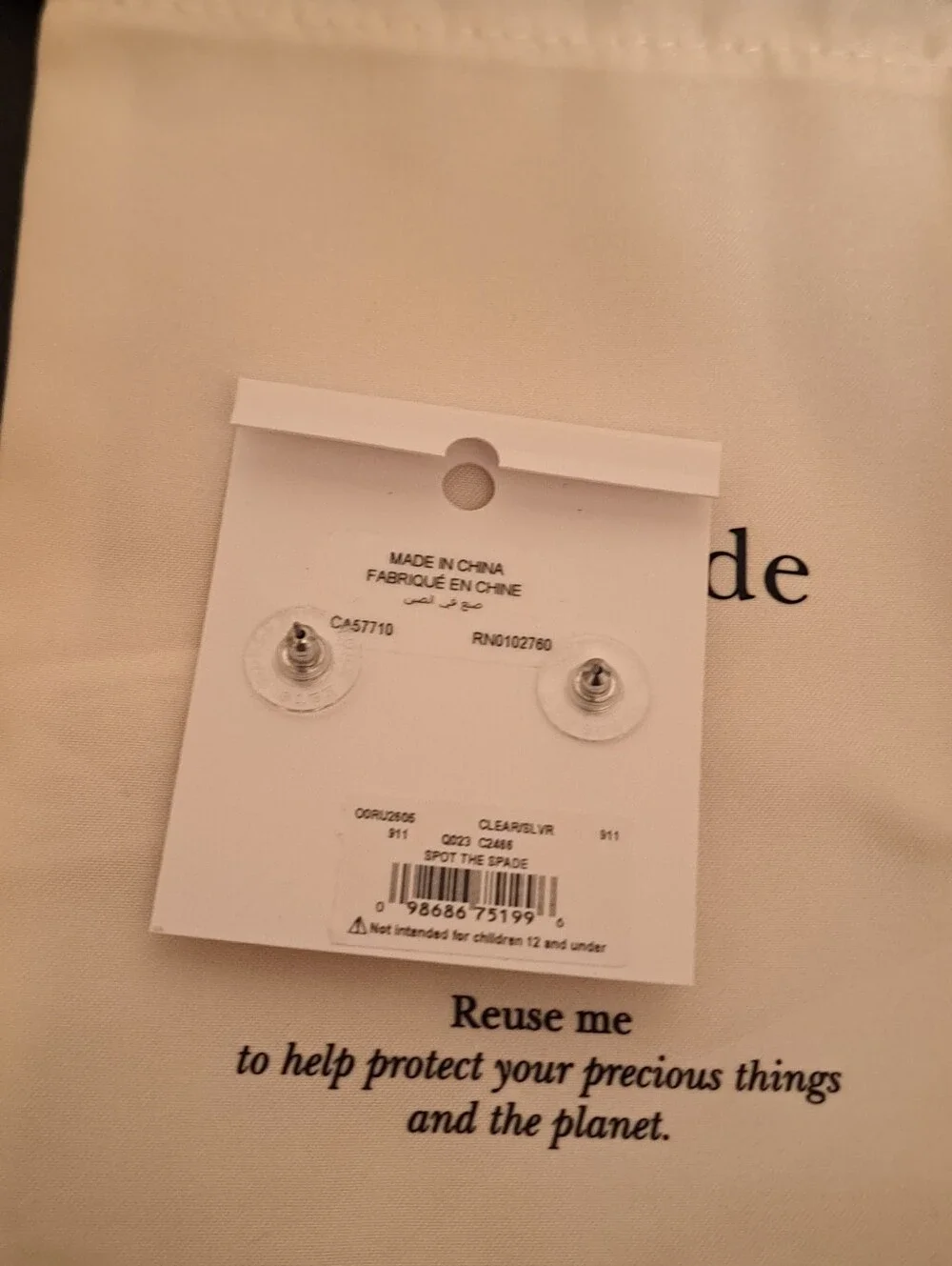 kate spade round crystal
