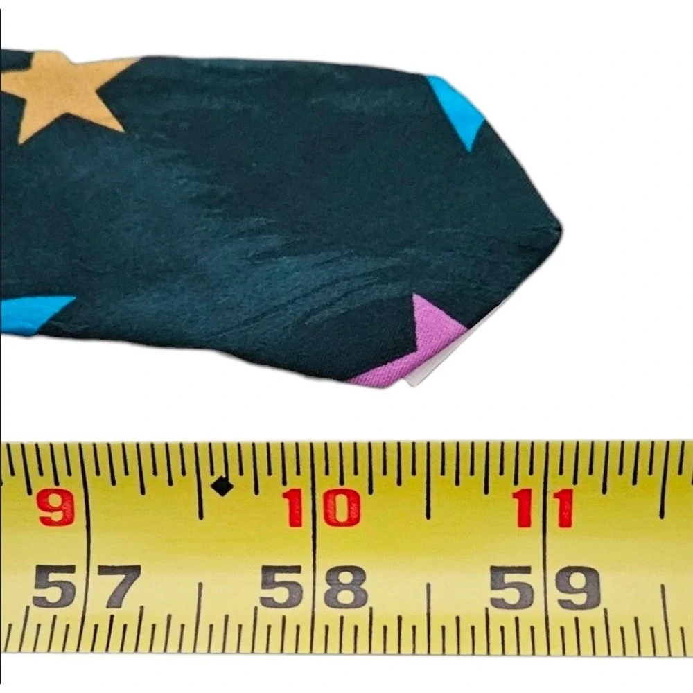 Vintage Atlanta 1996 Olympic Games Silk Tie KM Sport Green Stars Centennial New