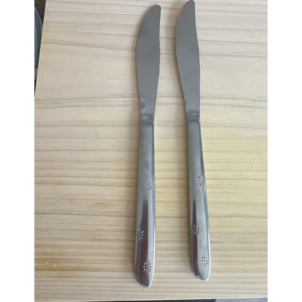 2 Vintage Superior Night Sky Aurora‎ Flatwear Starburst MCM Knives Replacement