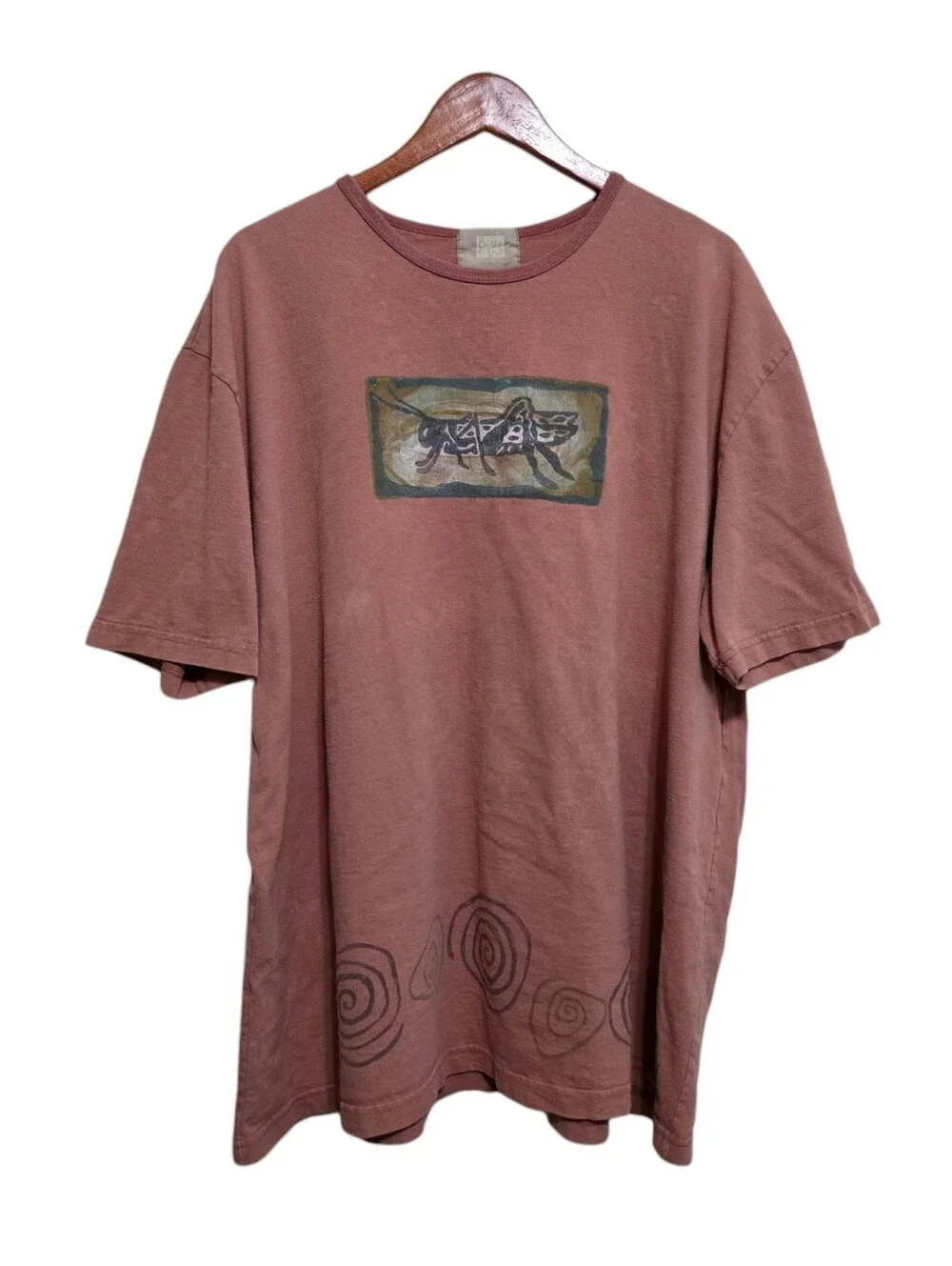 Blue Fish Grasshopper Short Sleeve Tee in Faded Red Size 2