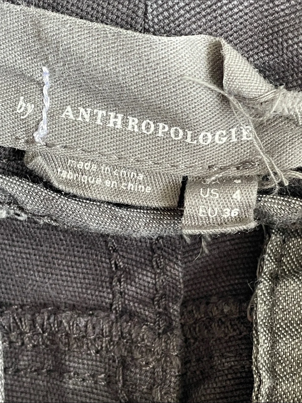 Anthropologie black Tapered Side Stripe Pants