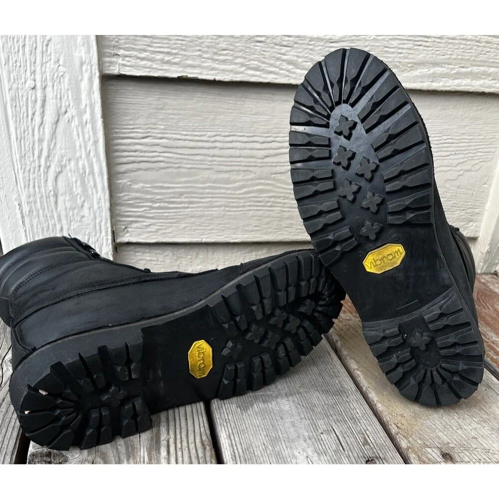 Stylmartin Yu'Rok WP Men's 9 Motorcycle Boots Black Leather Vibram Biker Moto