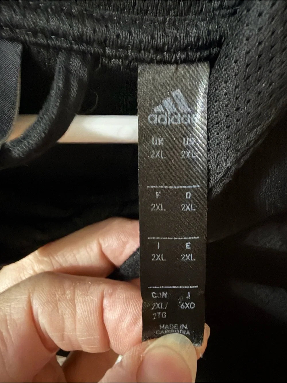 adidas Black Crewneck Hoodie with Large Logo