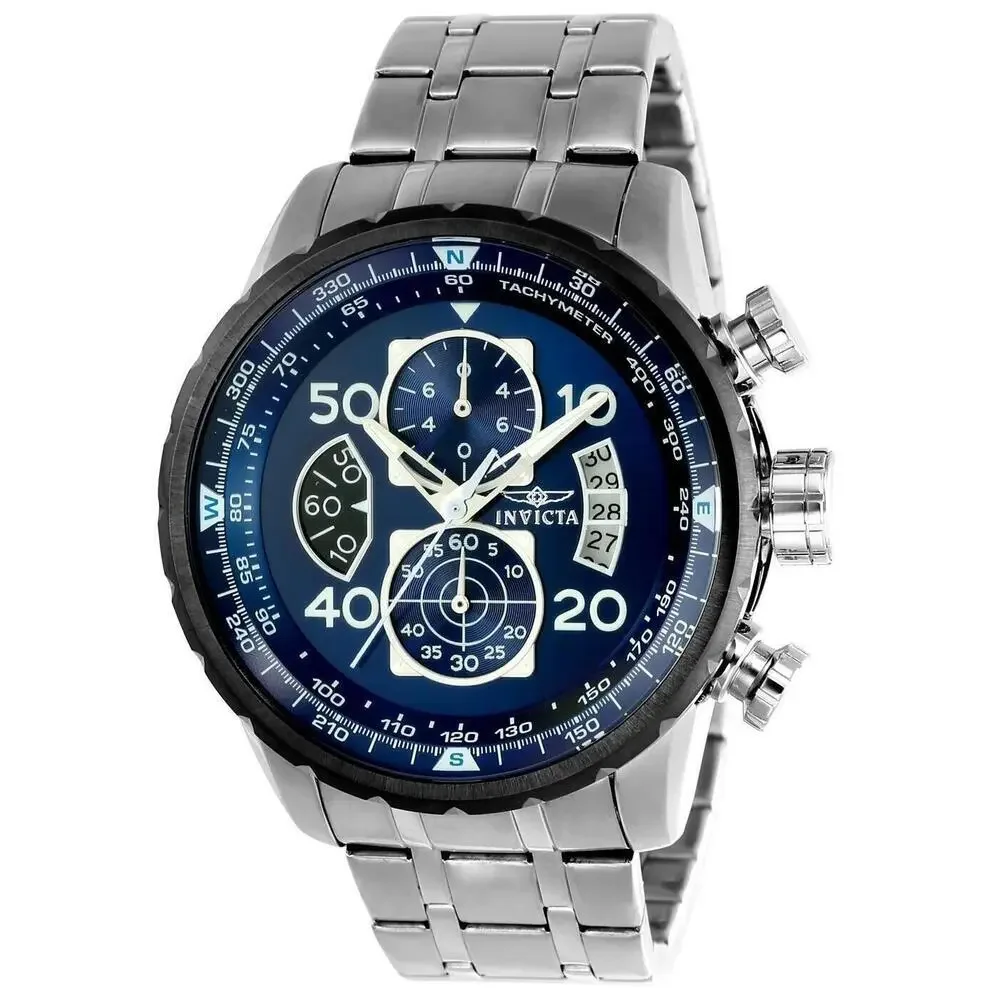 NWT Invicta 22970 Aviator | Multifunction | Blue | Men's Watch