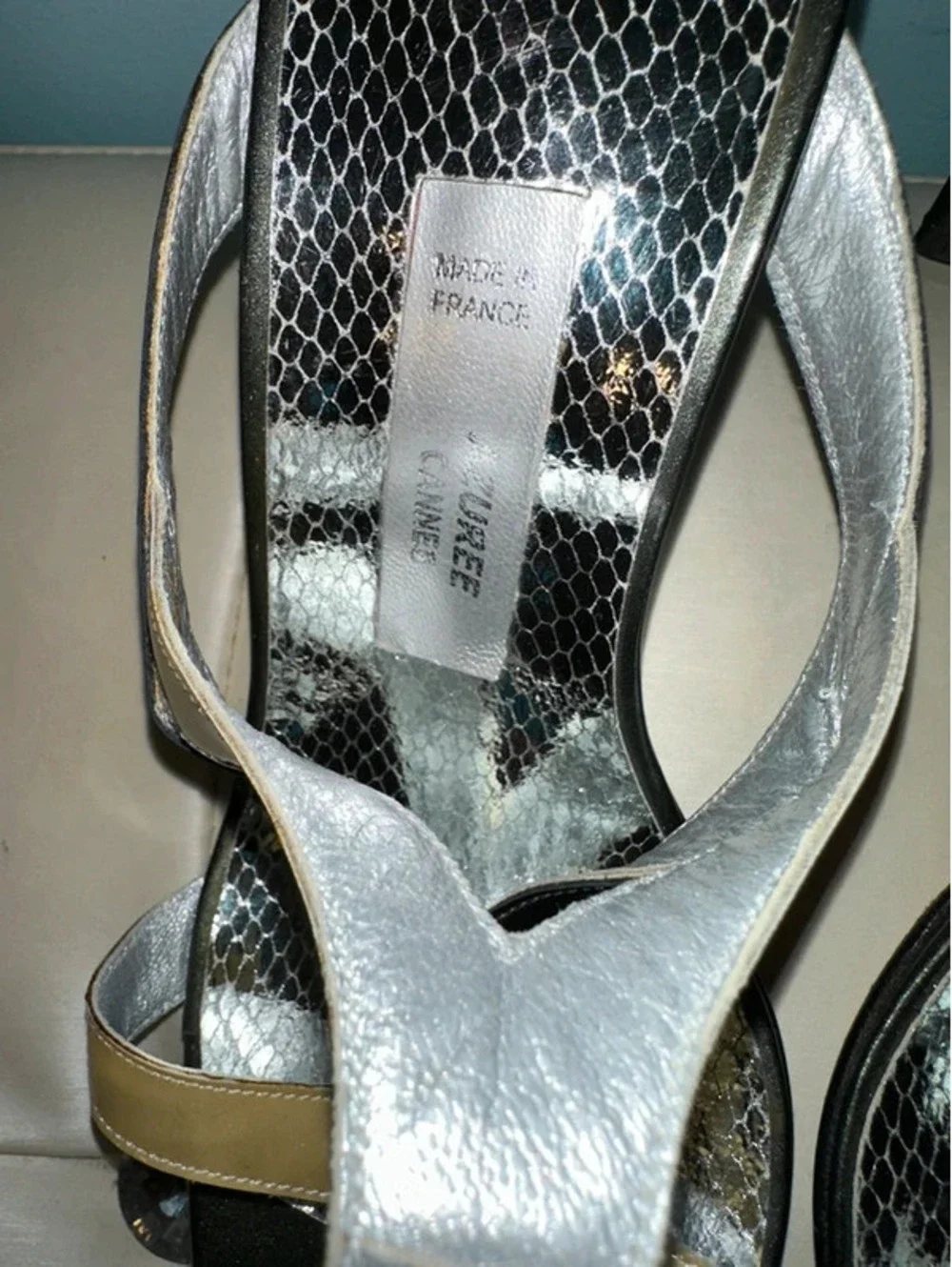 Vintage Azurée Cannes Strappy, High-Vamp Sandals France 6