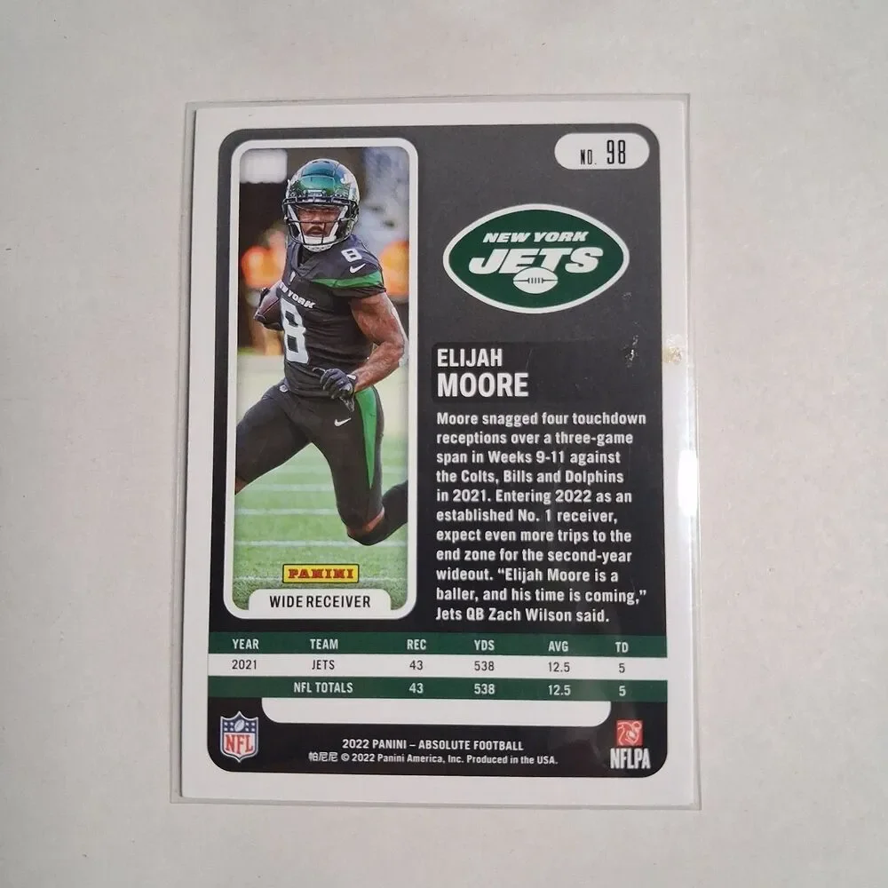 2022 Panini Absolute - Elijah Moore #98 Green
