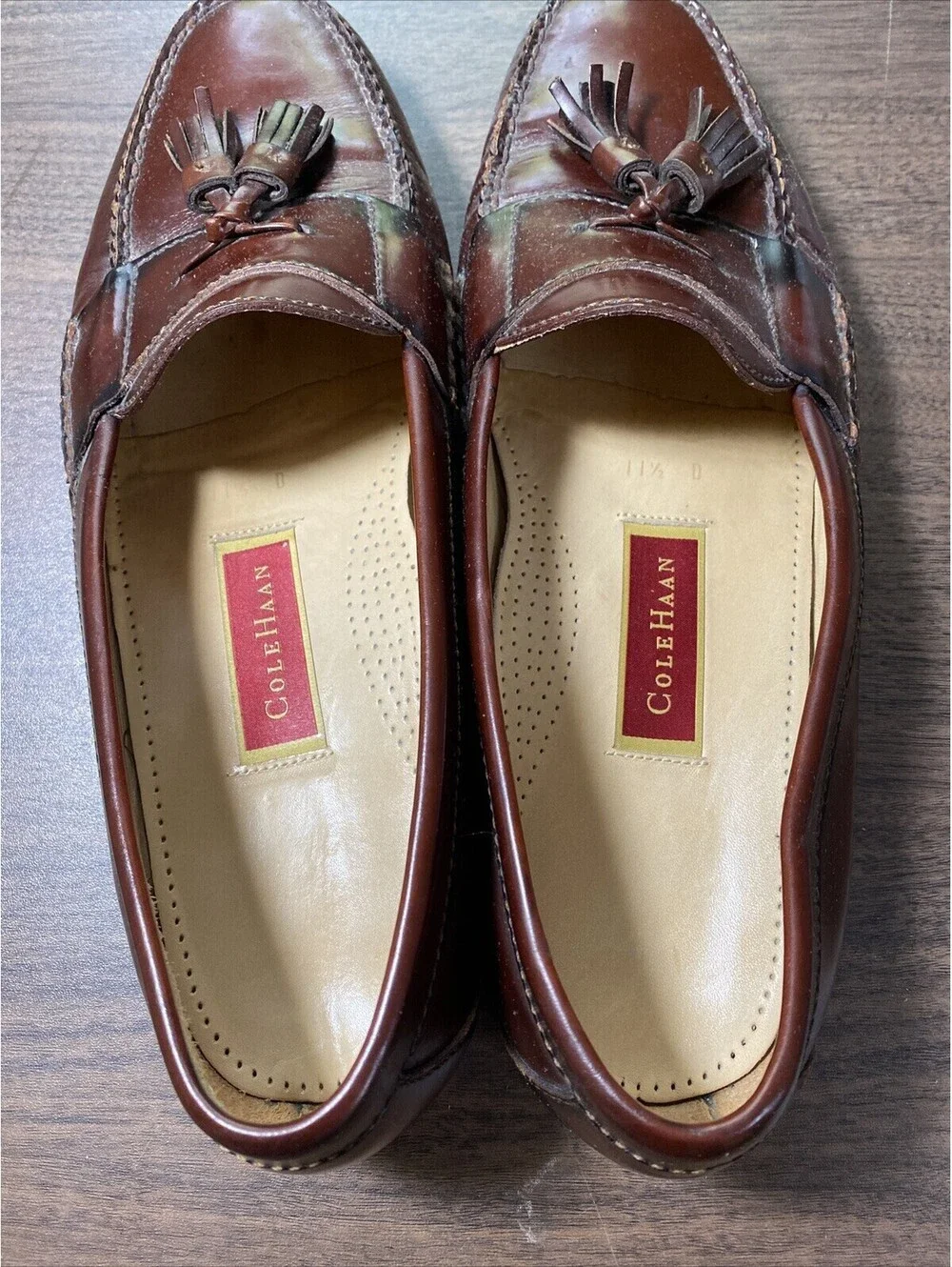 Men’s Cole Haan Burgundy Tassel Loafers #3508 Size 11.5D