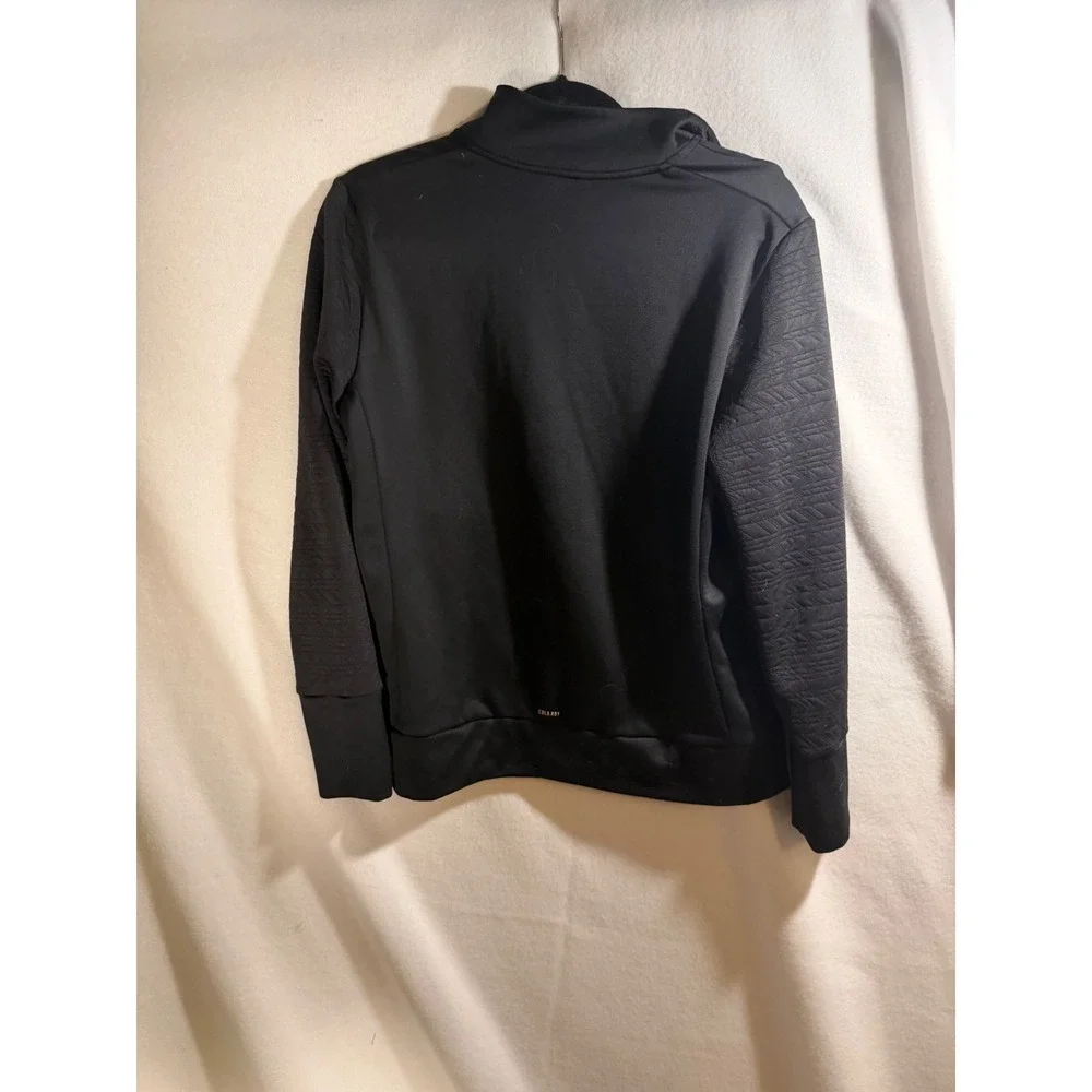 Adidas Cold.Rdy Black Textured Chevron Full Zip Jacket Mens Medium