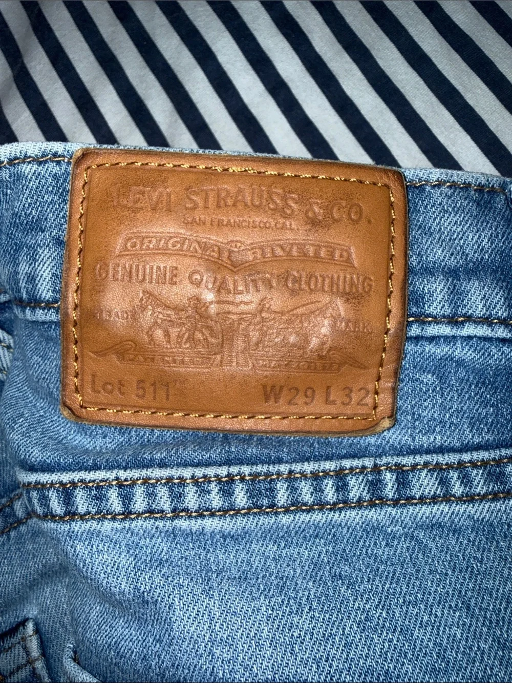 Levi's Slim Straight Jeans in Light Blue