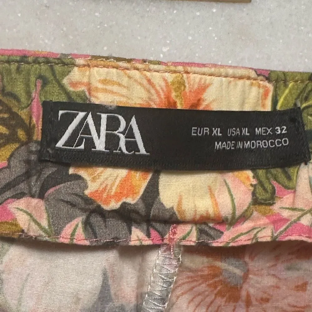 Zara Floral Ruffle Skort