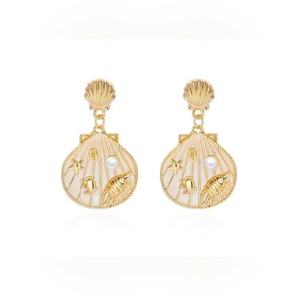 Shell Drop Earrings S1357