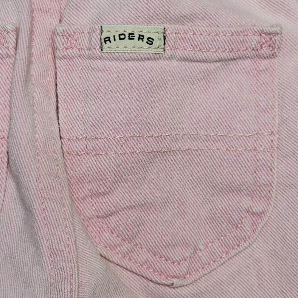 VTG 90s‎ Riders by Lee Pink Denim Jeans Girls Sz 12M Straight Leg 100% Cotton