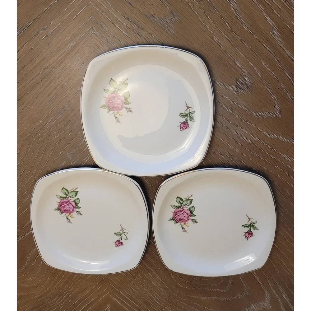 Vintage Paden City Pottery 1930's MODERN ROSES 7