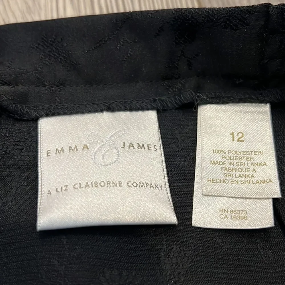 Emma & James Black Skirt with Floral Print