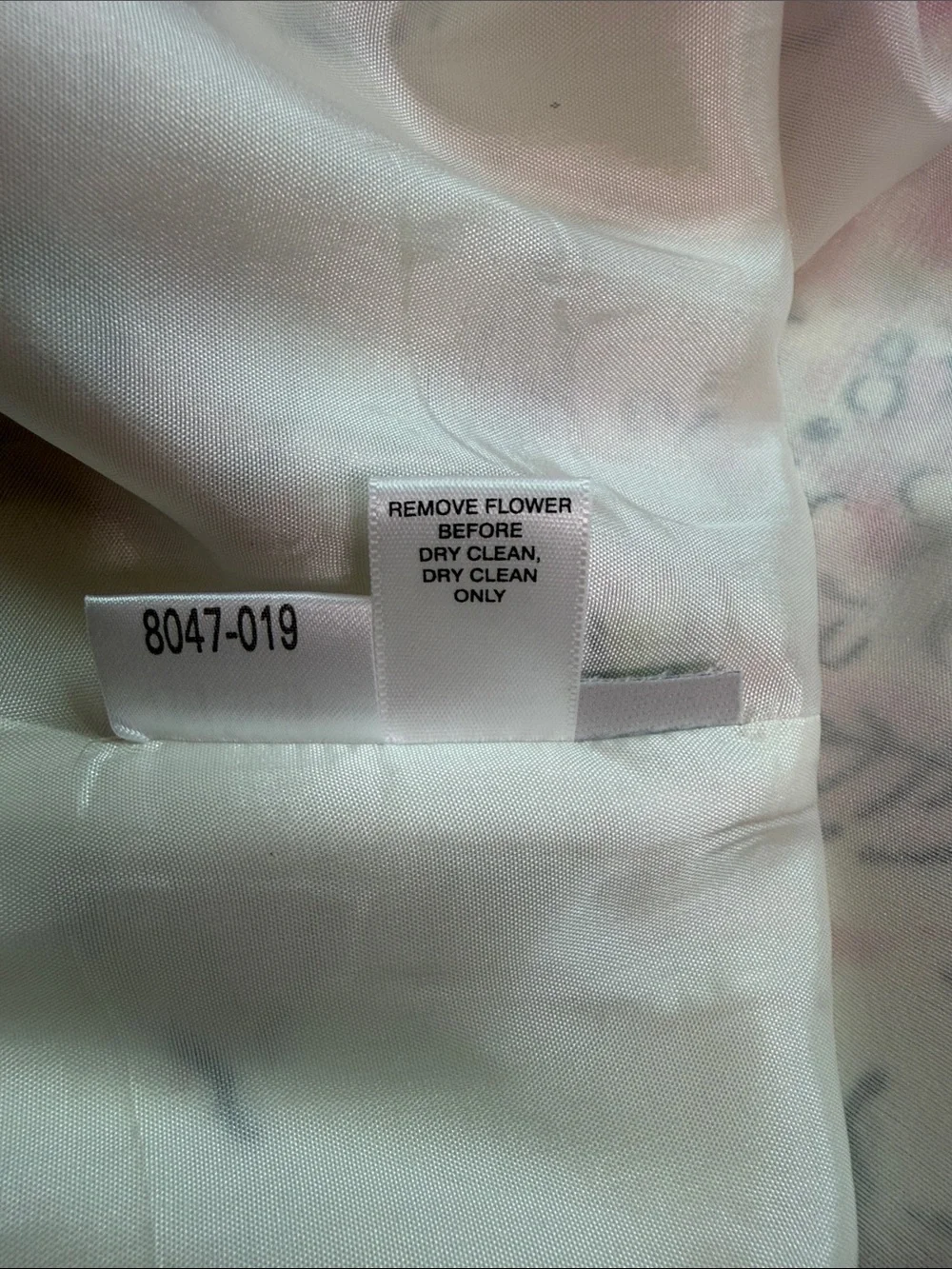 VINTAGE LOFT Cream Pink Green Floral Strapless Fit & Flare Dress Silk Cotton 4
