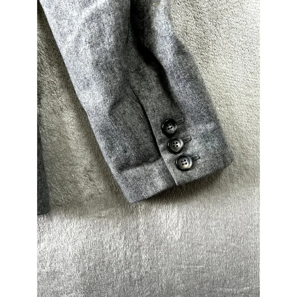 Vintage 60s-70s Pendleton 100% Virgin Wool Blazer Jacket‎ Gray Made in USA Sz S