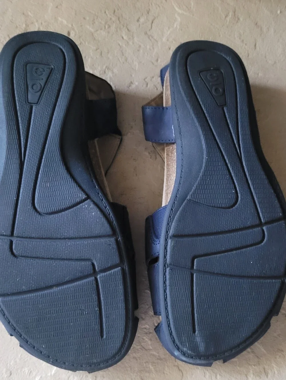 Size 9 M Earth Origins Leather Mary Jane Backstrap Bosk Birdine Navy Sandals