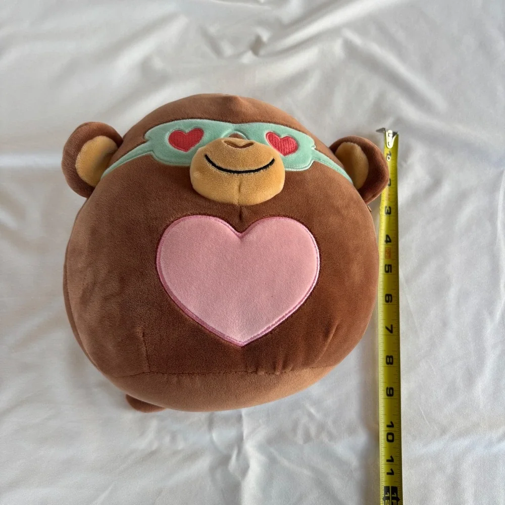 Squishmallows Boyd‎ the Monkey 8-Inch Valentine Plush with Glasses