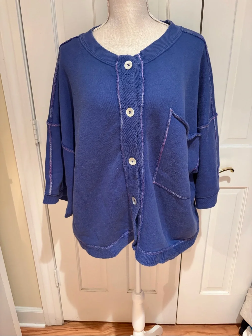 Free People Matilda cardigan. Size XL. NWT  & extra button.