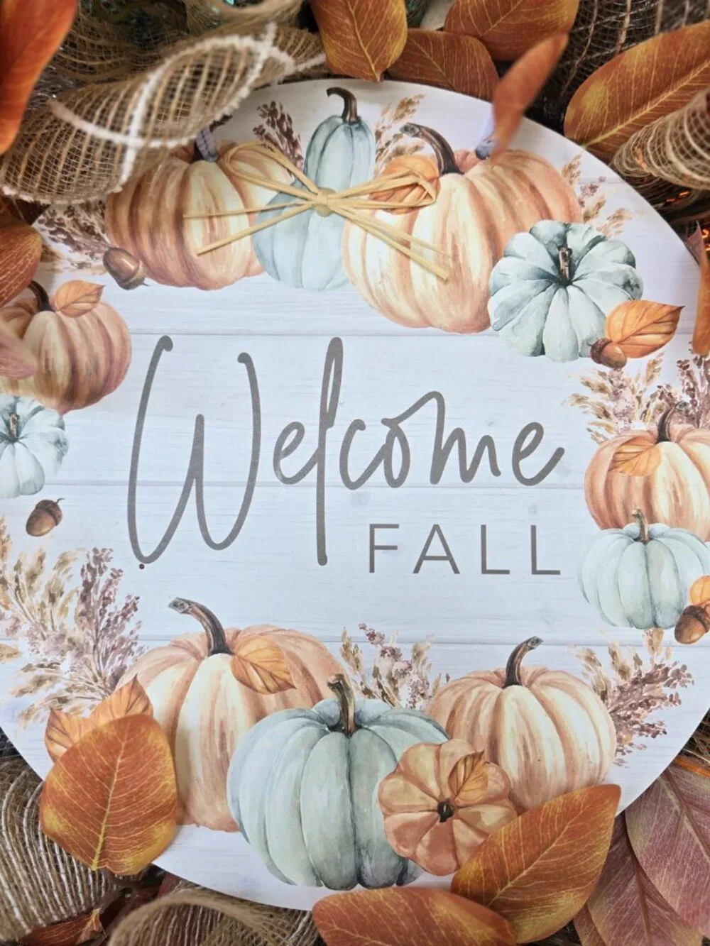 Handmade welcome fall