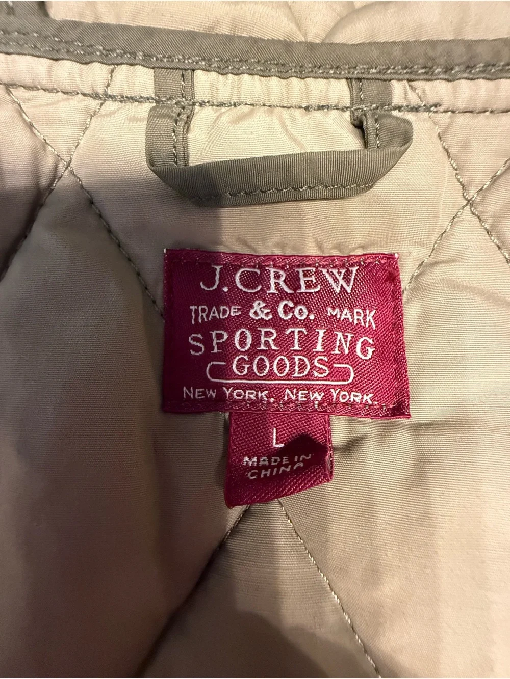 J. Crew quilted hooded