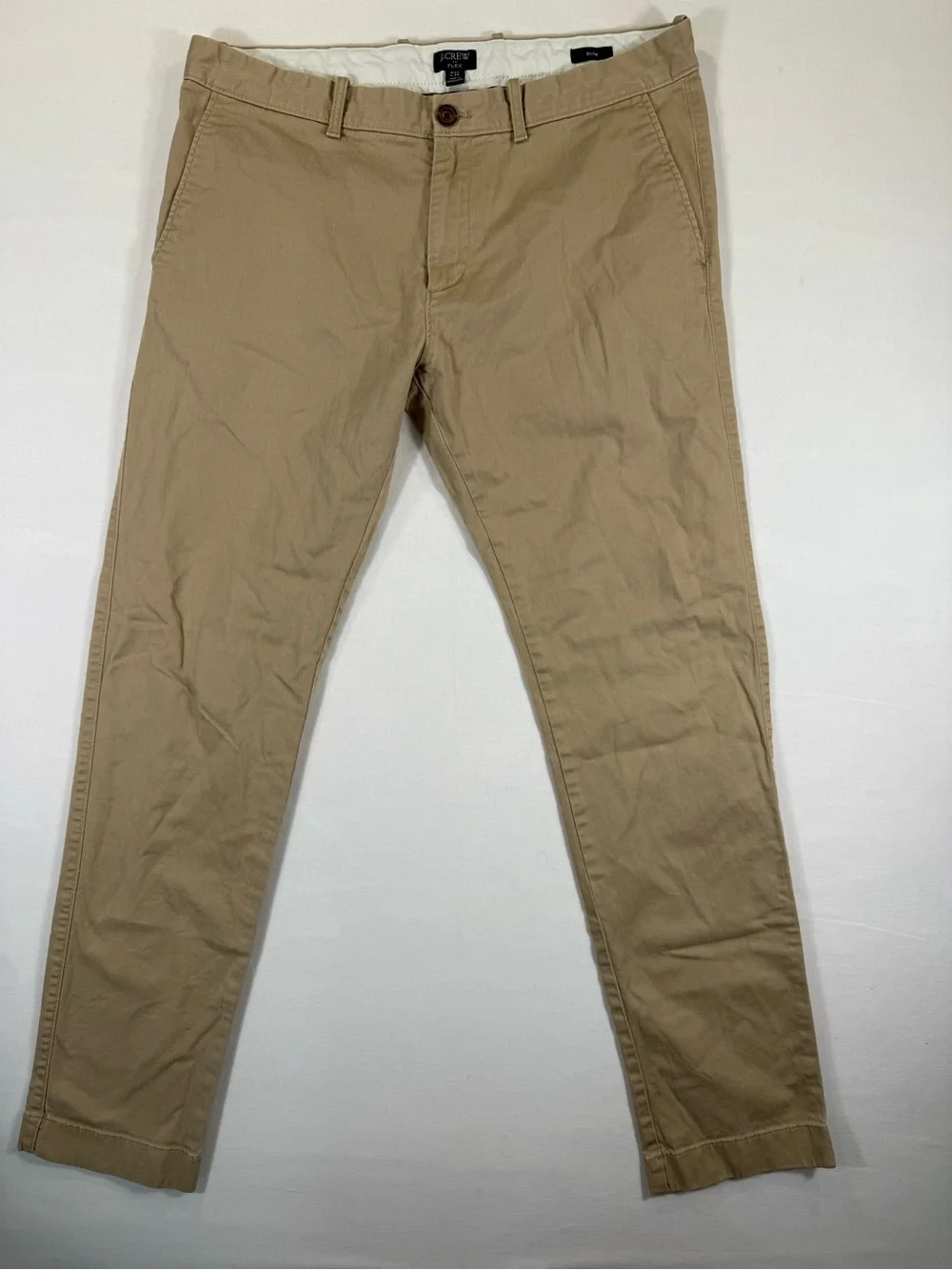 J. Crew Slim Chino Pants in Khaki Tan