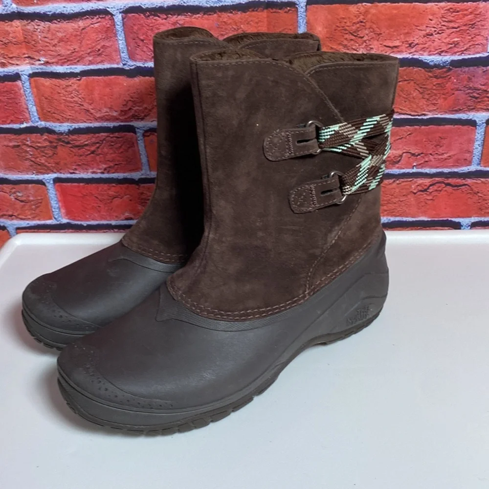 The North Face Women’s Faux‎ Fur Polartec Shellista II Pull-On Boots Size 8.5