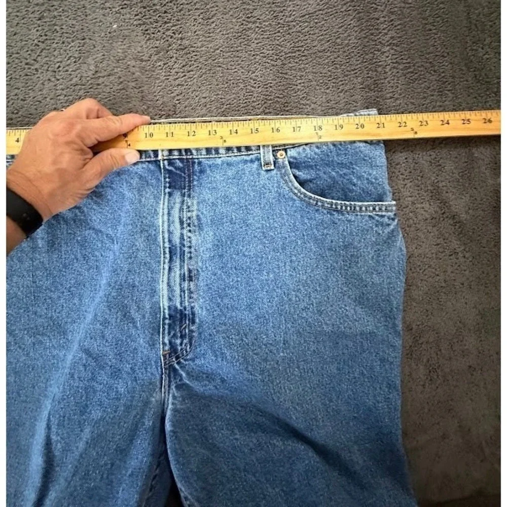 Vintage Levi's 550 Mens Blue Medium Wash Straight Leg‎ Denim Jeans 42x29