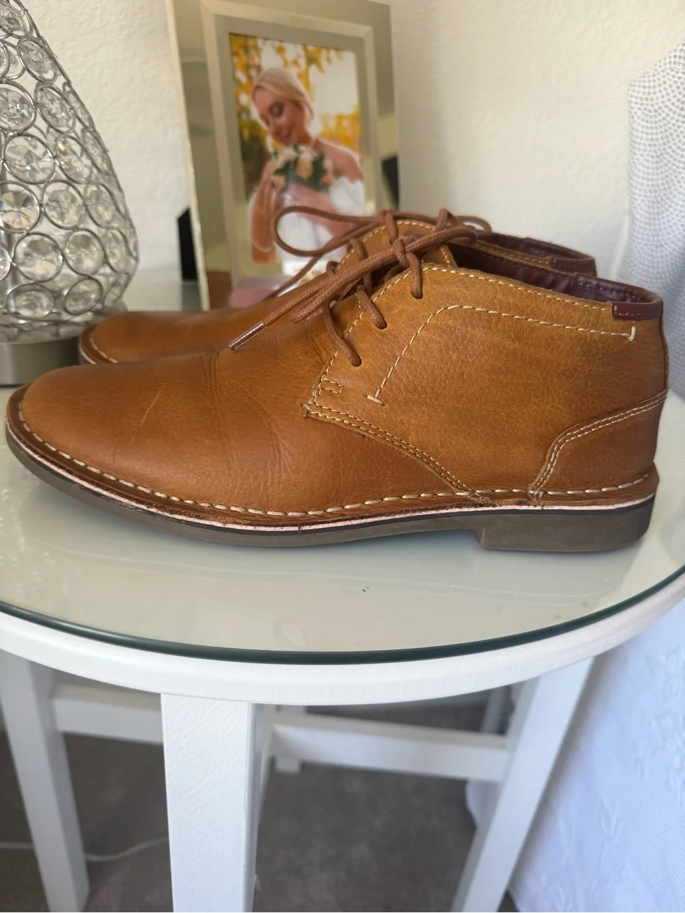 Bass Men's Tan Leather Chukka Boots
