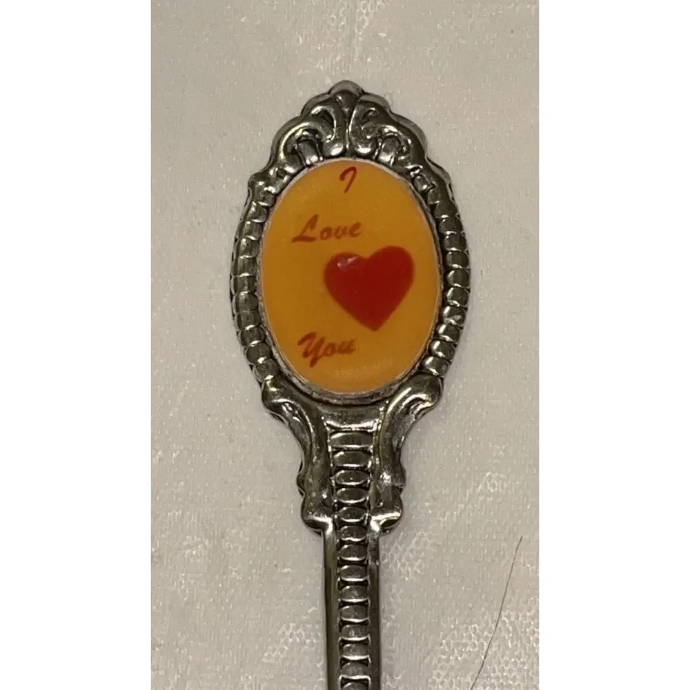 I Love You Silver Tone Souvenir Spoon